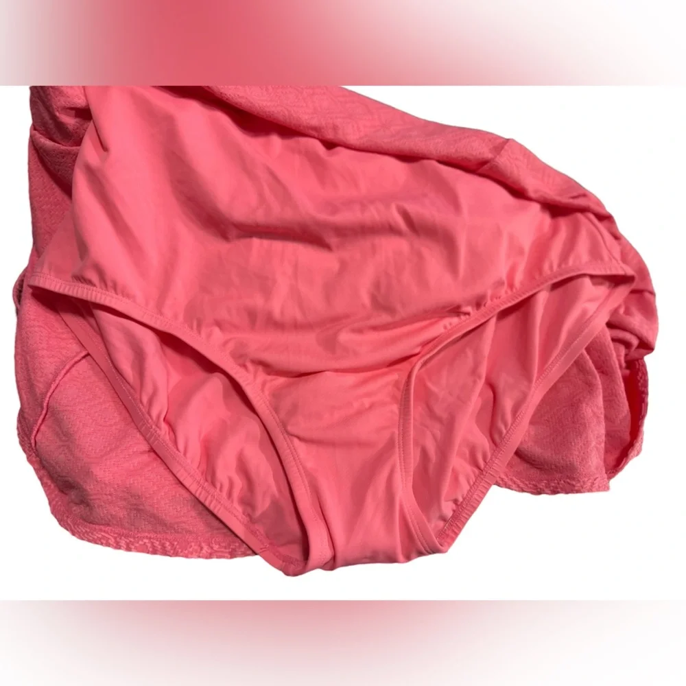 Swim Solutions Tummy Control Bow Front Swim Dress NWT Sz 18 - Picture 9 of 15